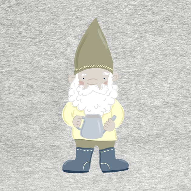 Gnome with Watering Can by LauraKatMax